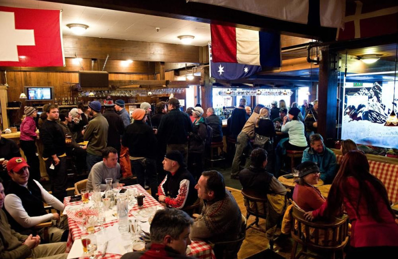 Dining at Alpenhof Lodge.