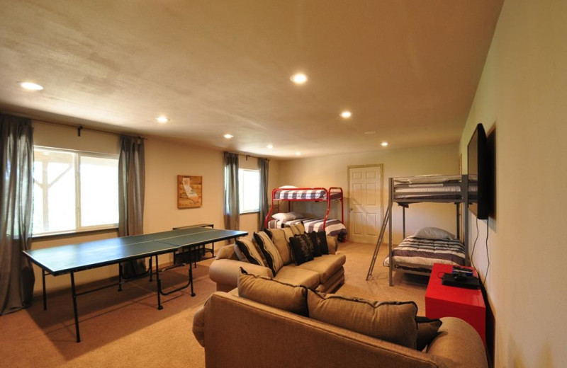 Rental family room at Yosemite Region Resorts.