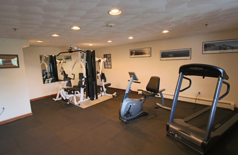 Fitness room at Mariner Resort.