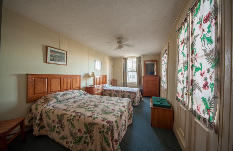 Guest room at Capon Springs & Farms.