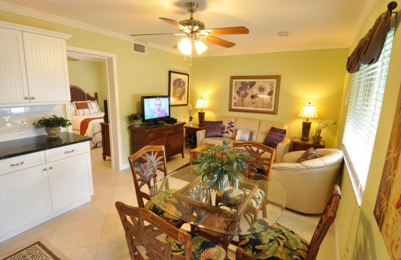 Guest room at Tropical Shores Beach Resort.