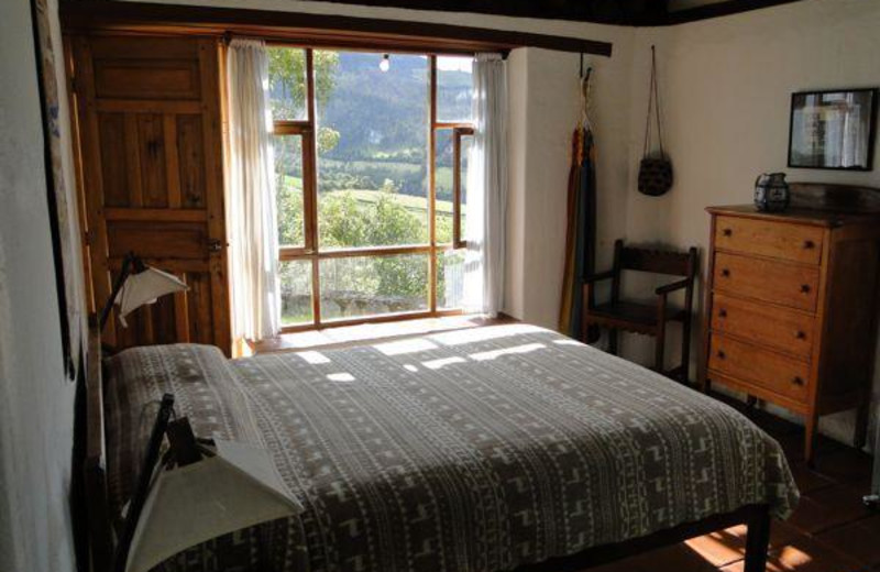 Guest room at Casa Mojanda.