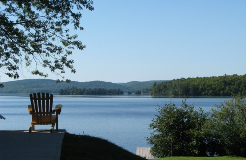 Lake view at Sunny Hill Resort.