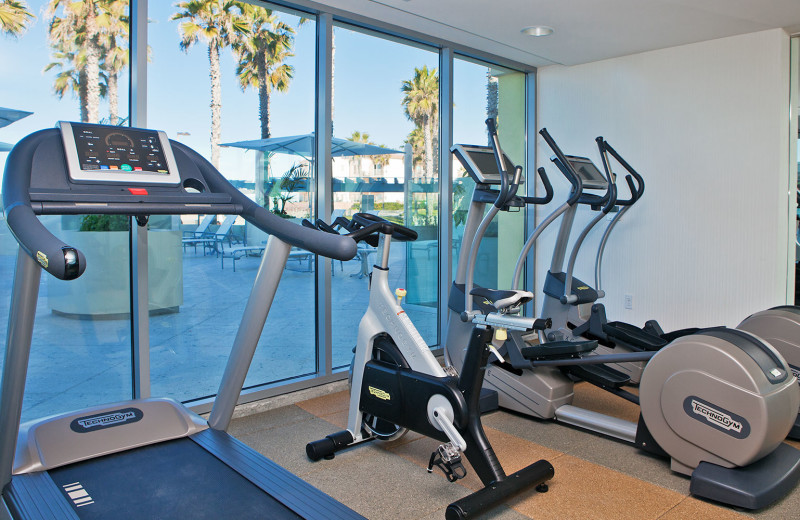 Fitness room at Pier South Resort.