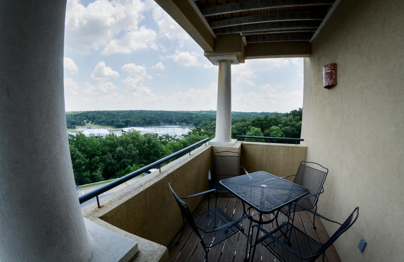 Villa Private Balconies and Patios at Tanglewood Resort and Conference Center.