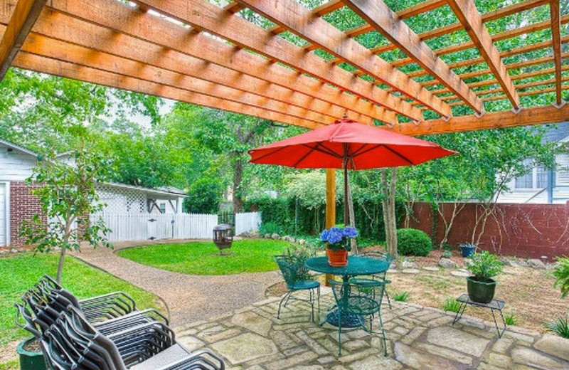 Rental patio at BlueSky Vacation Homes.