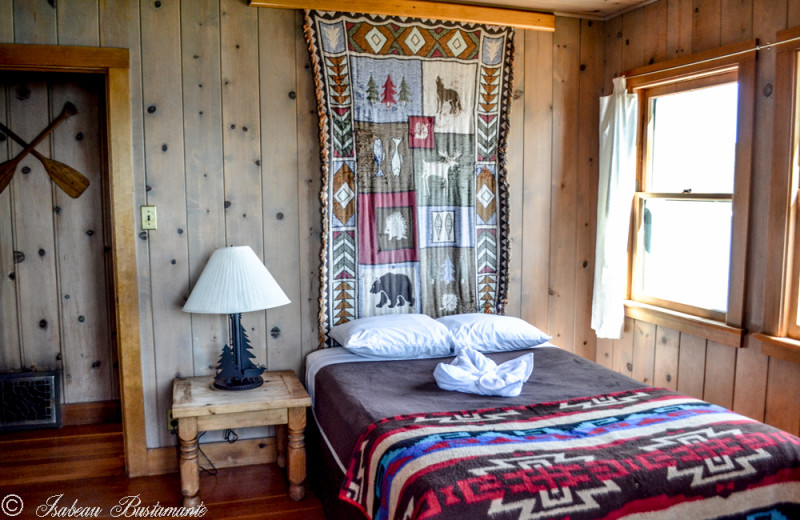 Mansion bedroom at Meeks Bay Resort.