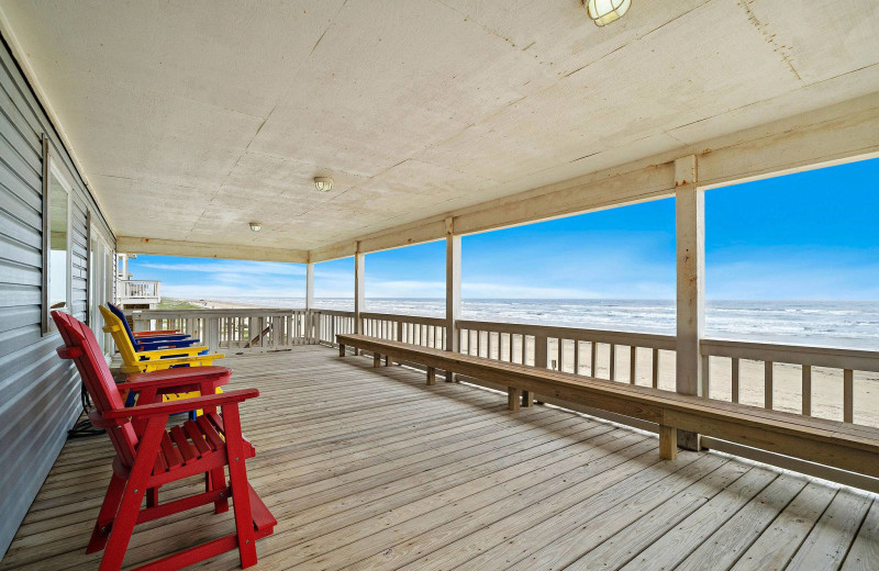 Rental deck at Gary Greene Vacation Rentals.