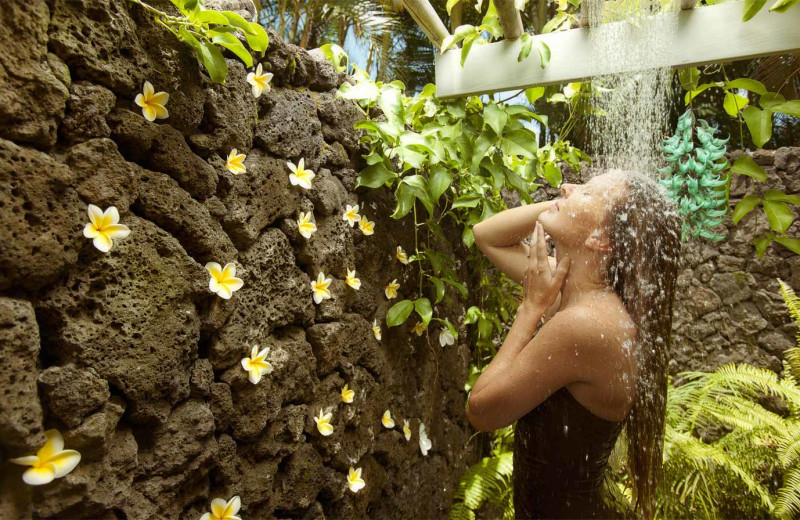 Shower at Travaasa Hana, Maui.