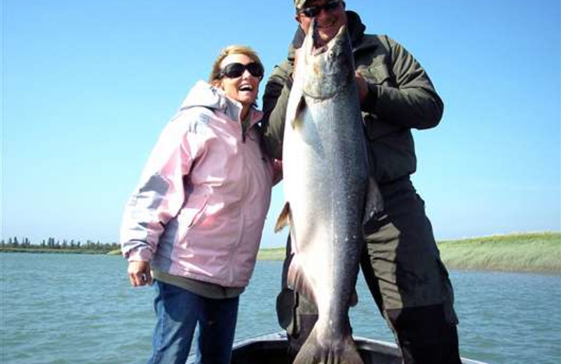 King salmon fishing at Gone Fishin' Lodge.