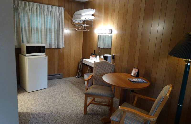 Guest room at Buckhorn Resort.