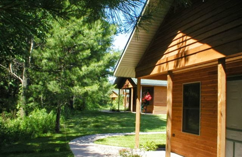 Cottage exterior at Woodside Cottages of Bayfield.