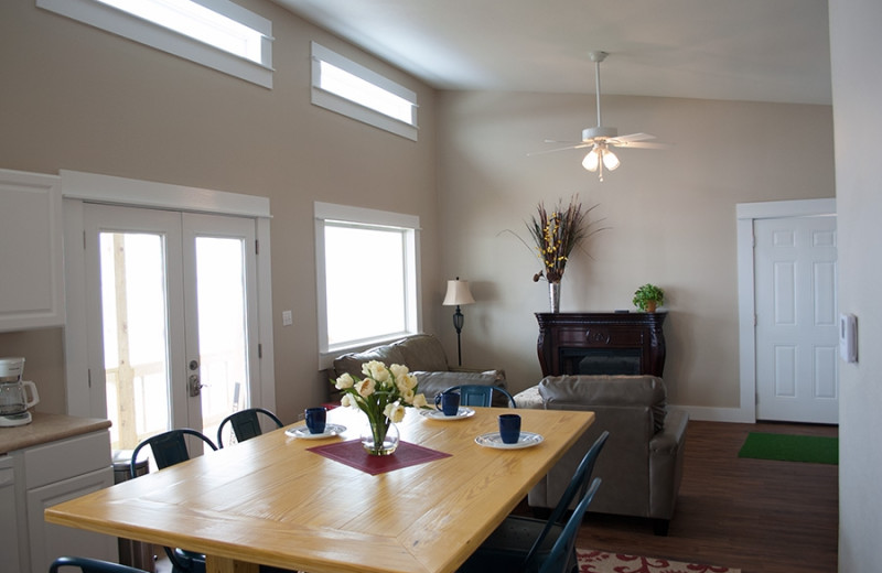 Cabin interior at D'Arbonne Pointe.