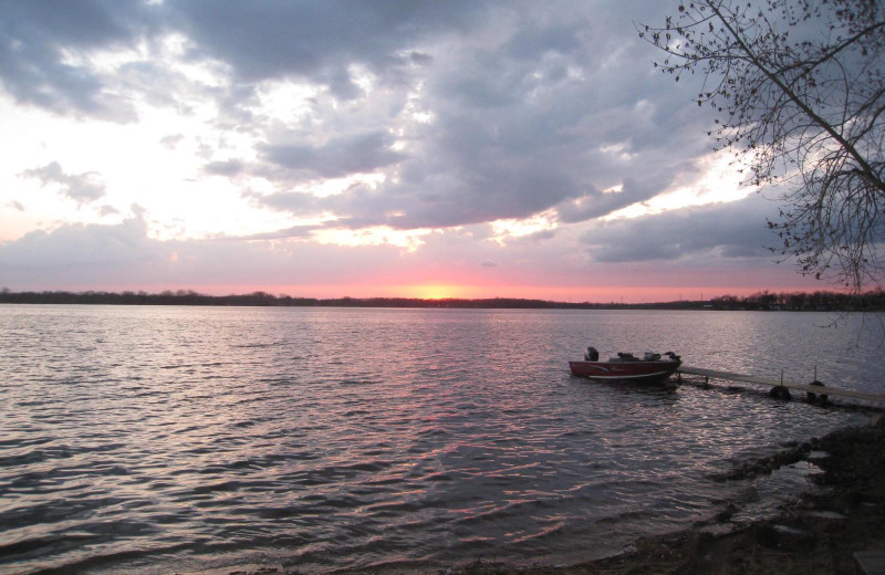 Sunrise at Shady Rest Resort.