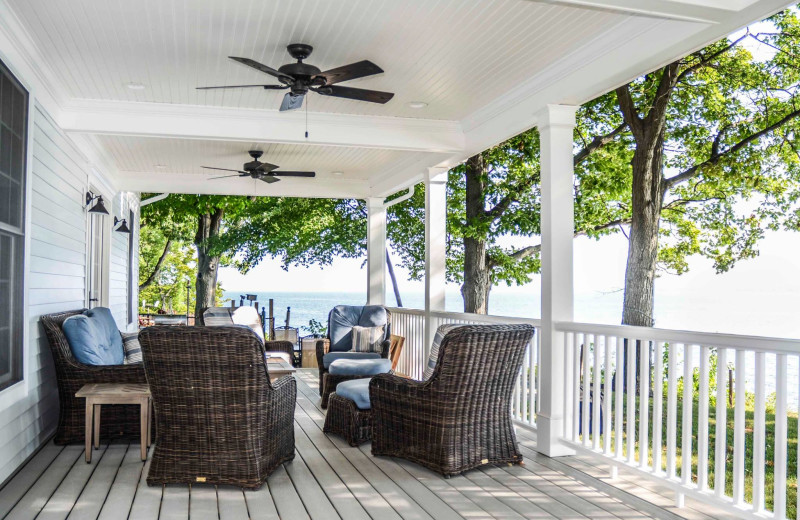 Rental deck at Finger Lakes Premiere Properties.