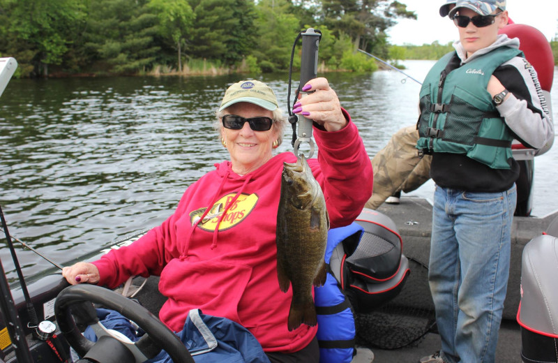 Fishing at Kec's Kove Resort.