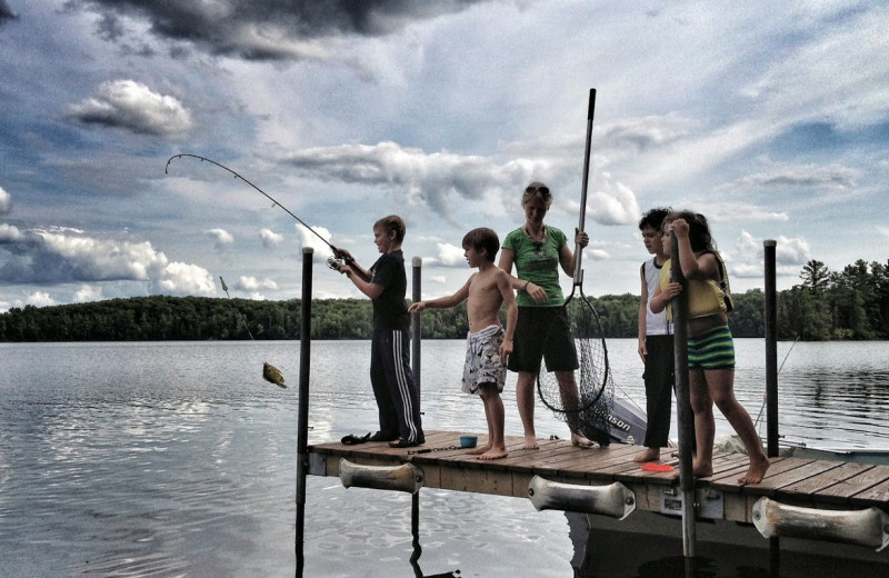 Fishing at White Birch Village Resort.