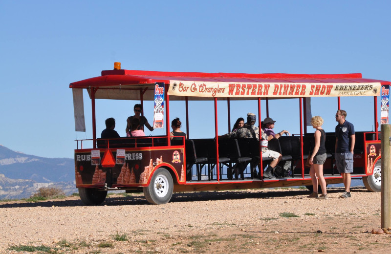 Excursion bus at Best Western Bryce Canyon Grand Hotel.