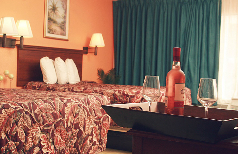 Guest bedroom at WindWater Hotel & Resort.