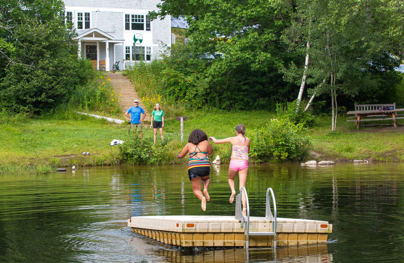 Swimming at AMC Cardigan Lodge.