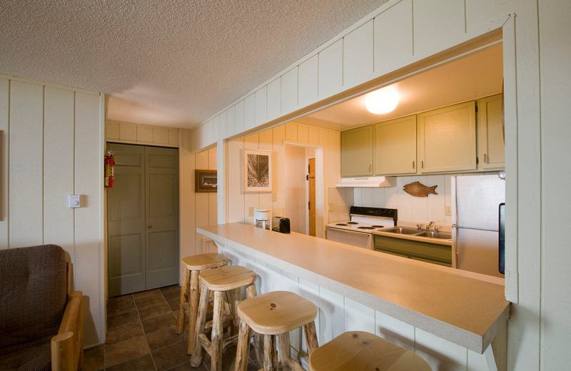 Guest kitchen at Chateau LeVeaux.