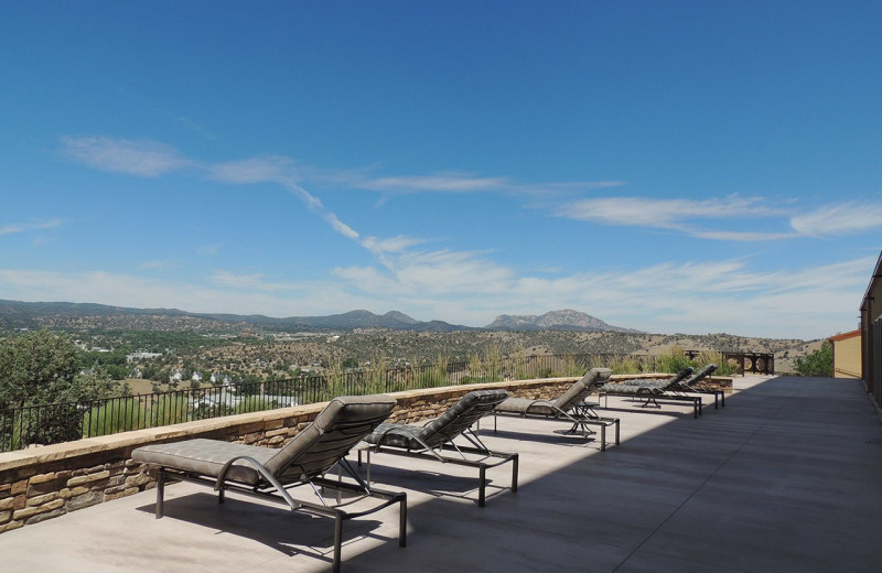 Sun chairs at Prescott Resort & Conference Center.