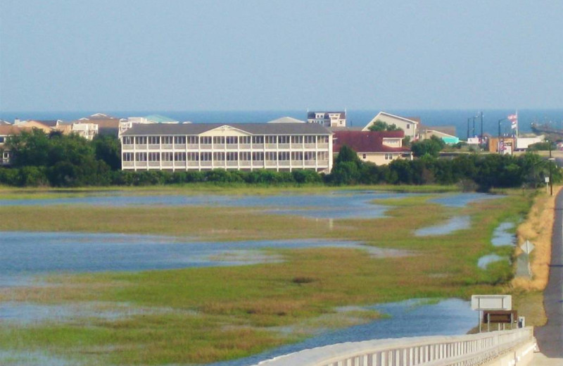 Exterior view of The Sunset Inn.
