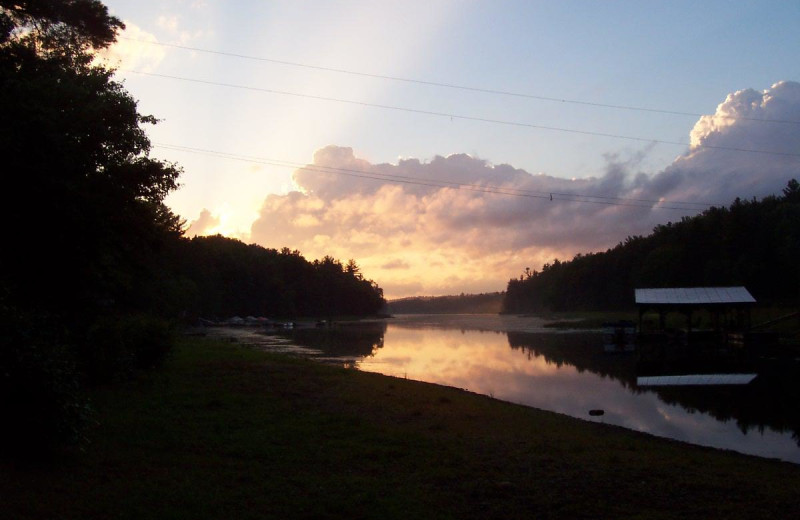 Sunset at Fishing at Wolseley Lodge.