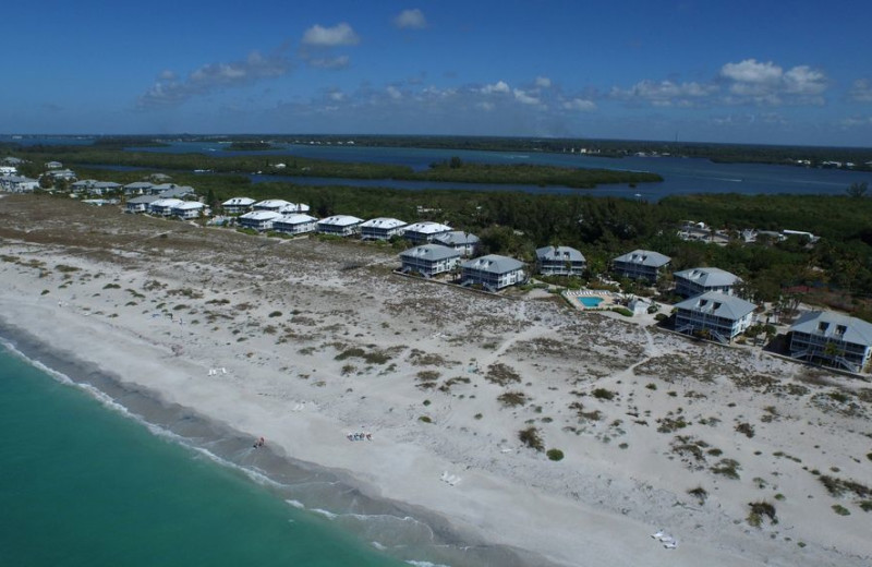 Aerial view of Palm Island Resort.