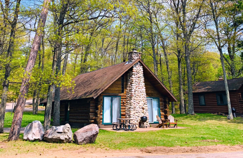 Cabin exterior at Pitlik's Sand Beach Resort.