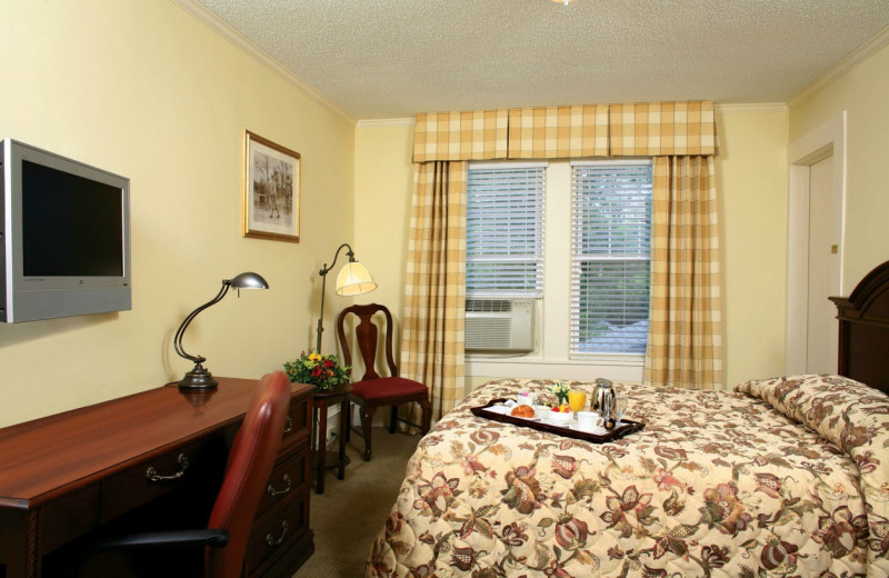 Guest room at Pinehurst Resort.