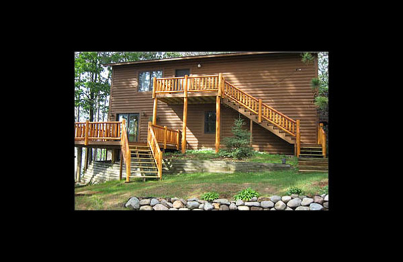 Cabin exterior at Lakeview Resort on Grindstone.