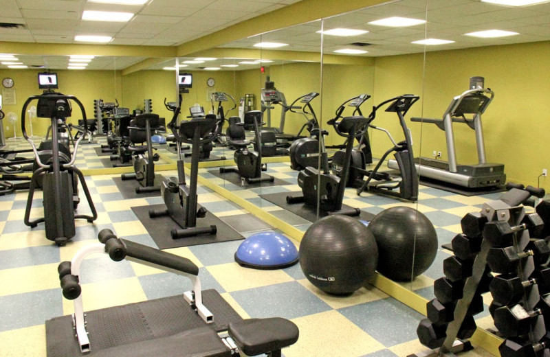 Fitness center at Crystal Lodge.