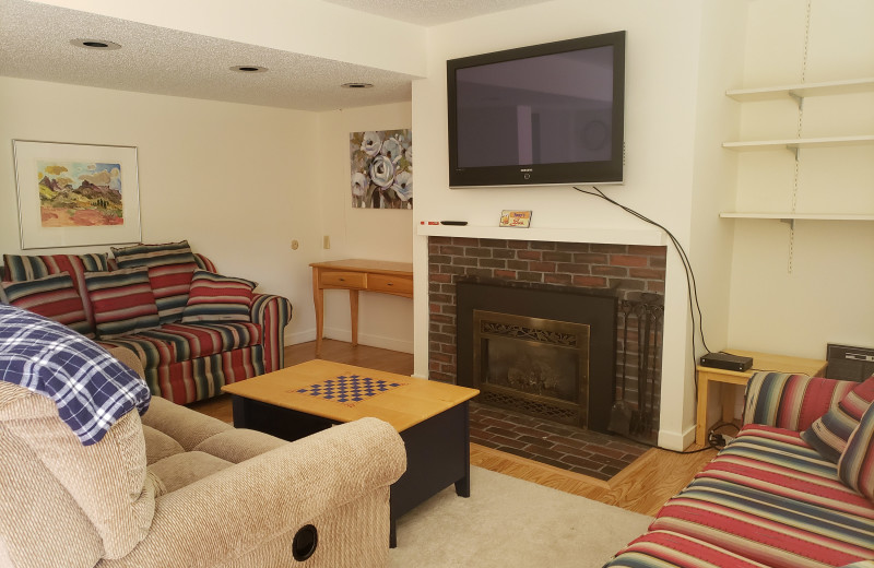 Condo living room at Village Condominium.