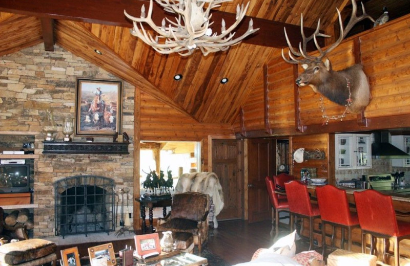 Rental living room at Welcome to Telluride Vacation Rentals.