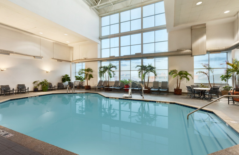 Indoor pool at Holiday Inn Suites Ocean City.