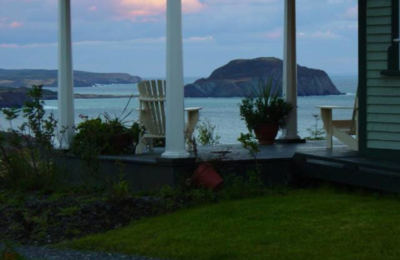 Porch at Fishers' Loft Inn by Ship Cove.