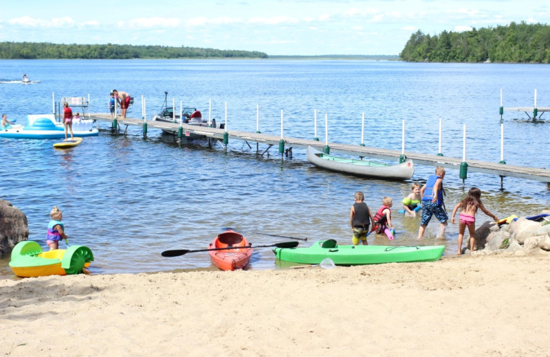 Beach at Timber Trails Resort.