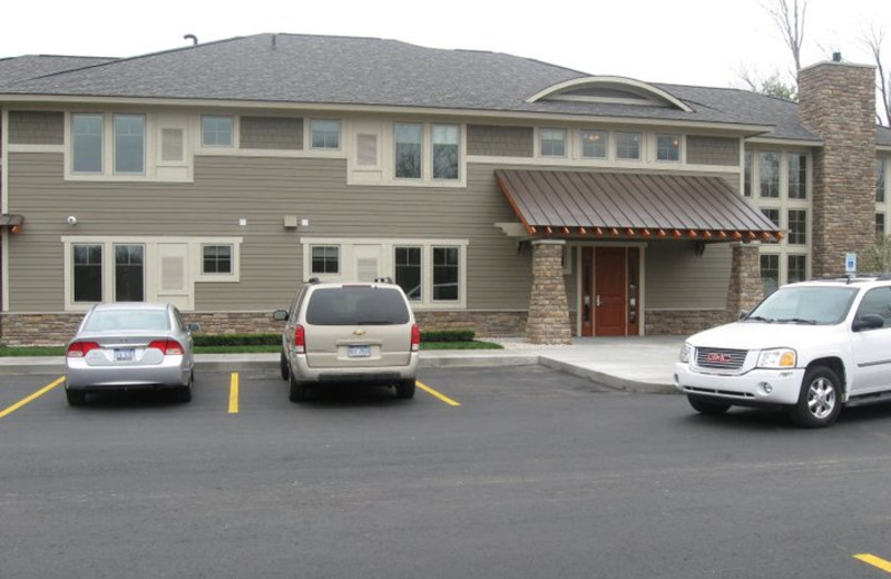 Lodge exterior at Tullymore Golf Resort.