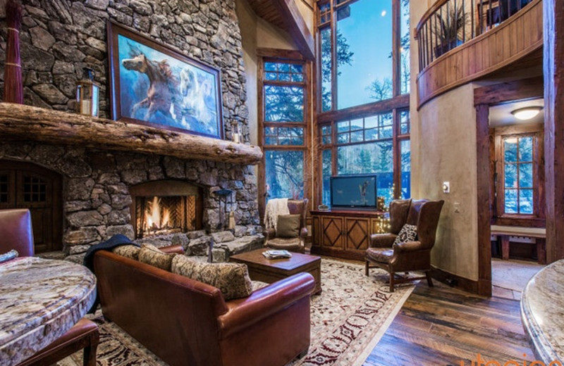 Rental living room at Utopian Luxury Vacation Homes.