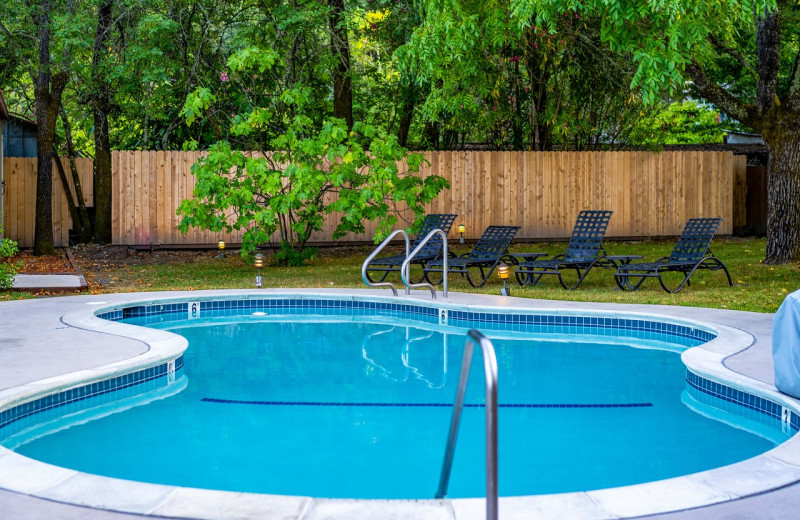 Outdoor pool at EuroSpa & Inn.