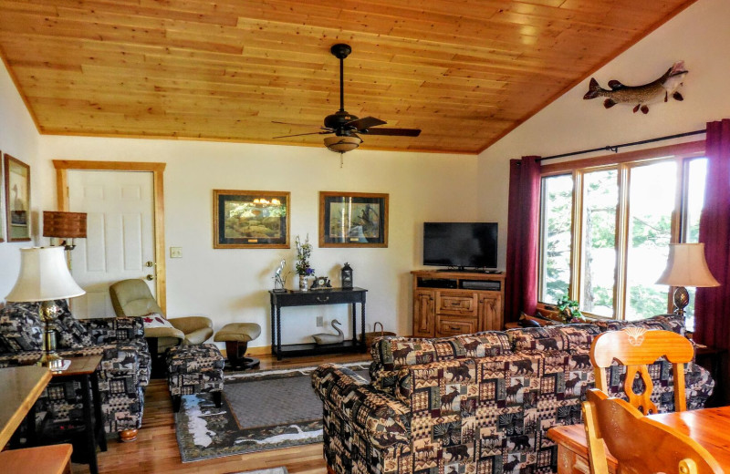 Cabin bedroom at Lakeland Rental Management.