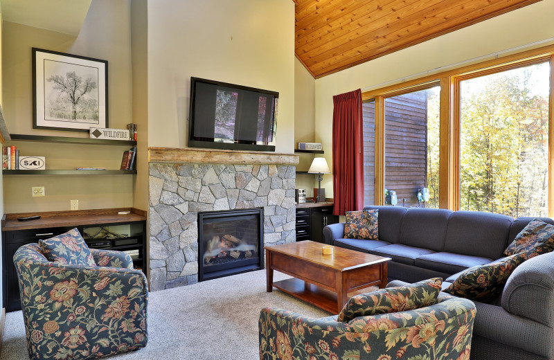 Rental living room at Killington Rental Associates.