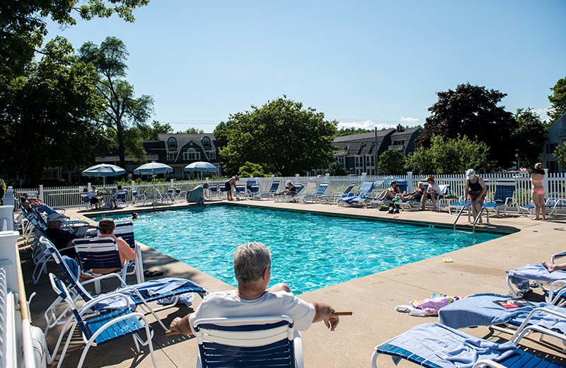 Outdoor pool at The Sparhawk Oceanfront Resort.