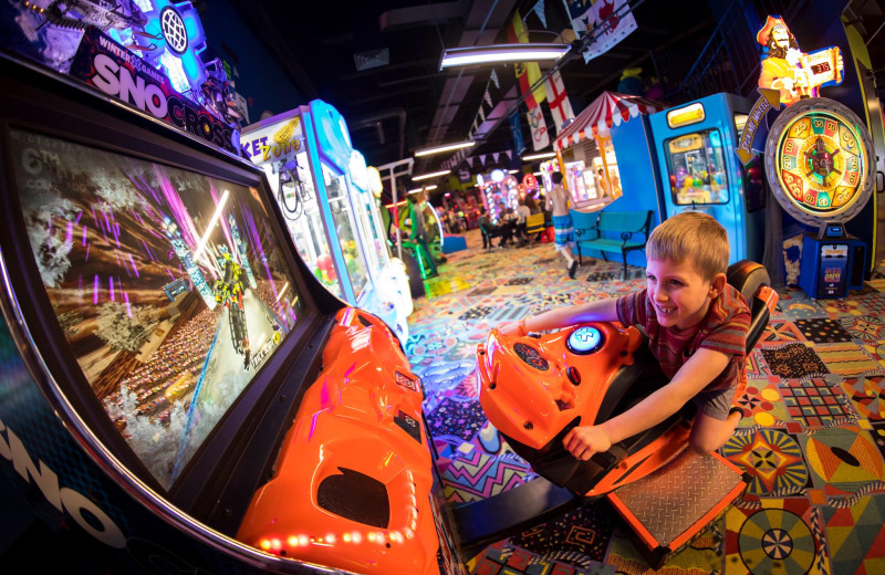 Arcade at Avalanche Bay Indoor Waterpark.