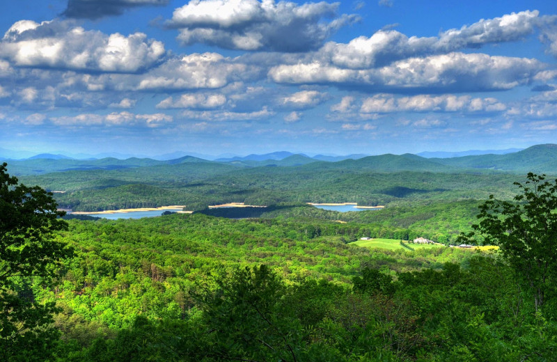 Lovely views from Southern Comfort Cabin Rentals.