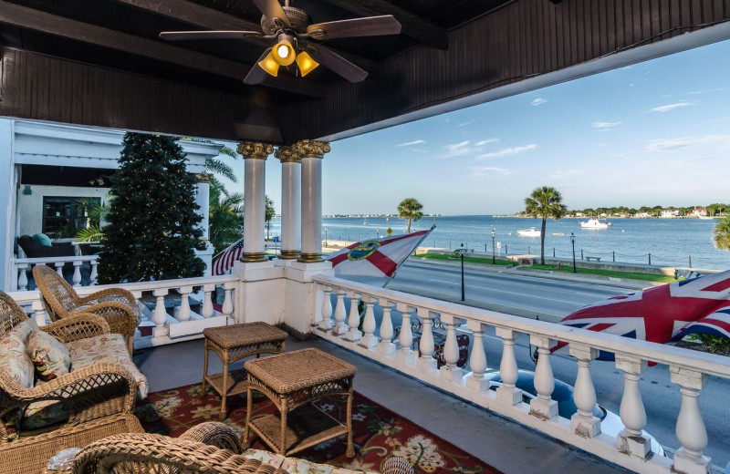 Guest balcony at Casablanca Inn.