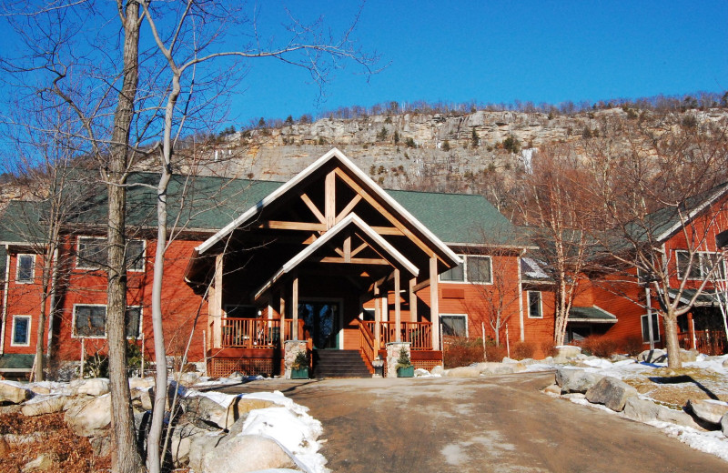 Exterior view of Minnewaska Lodge.