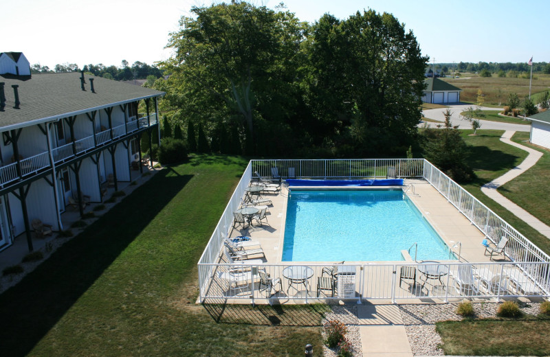 Outdoor pool at Birchwood Lodge.