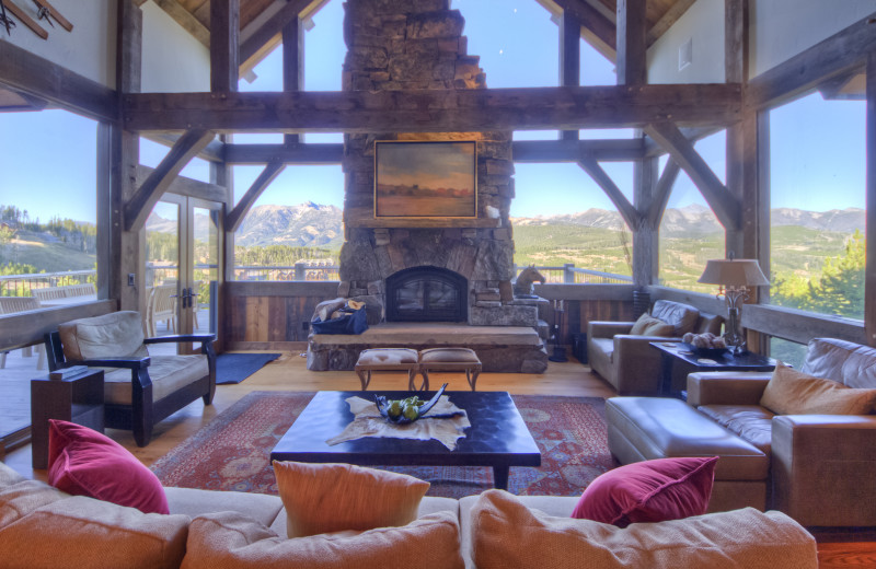 Rental living room at Big Sky Luxury Rentals.